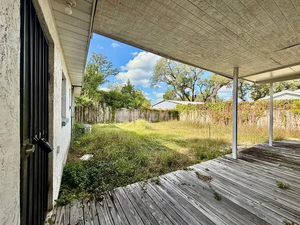 a view of a porch