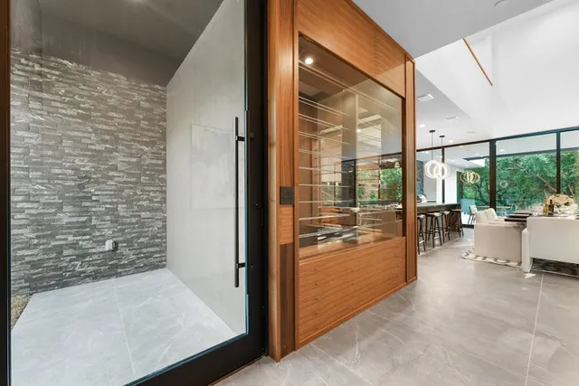 a view of a walk in closet