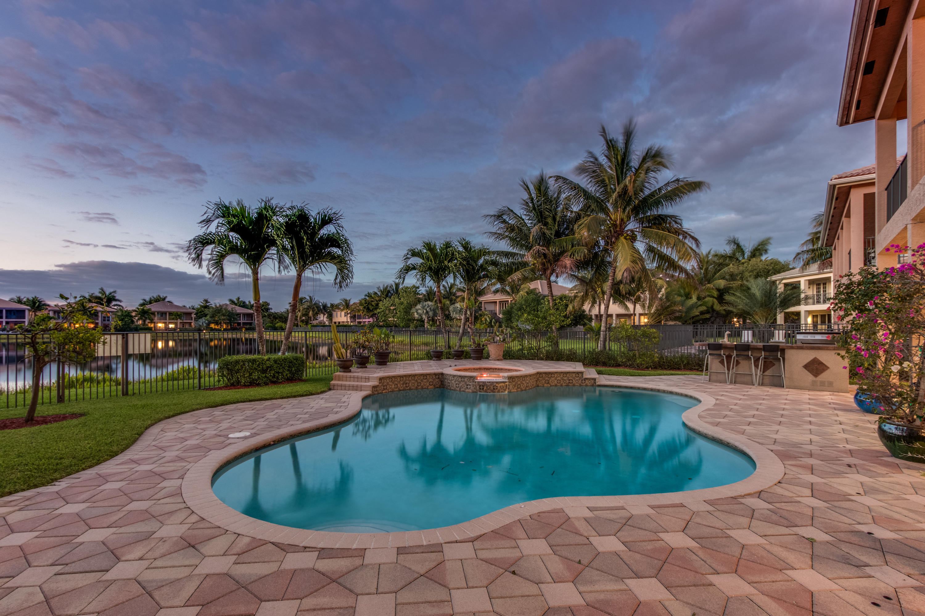 11054 Misty Ridge Way Boynton Beach, FL 33473 - Photo 42 of 75 Evening Pool