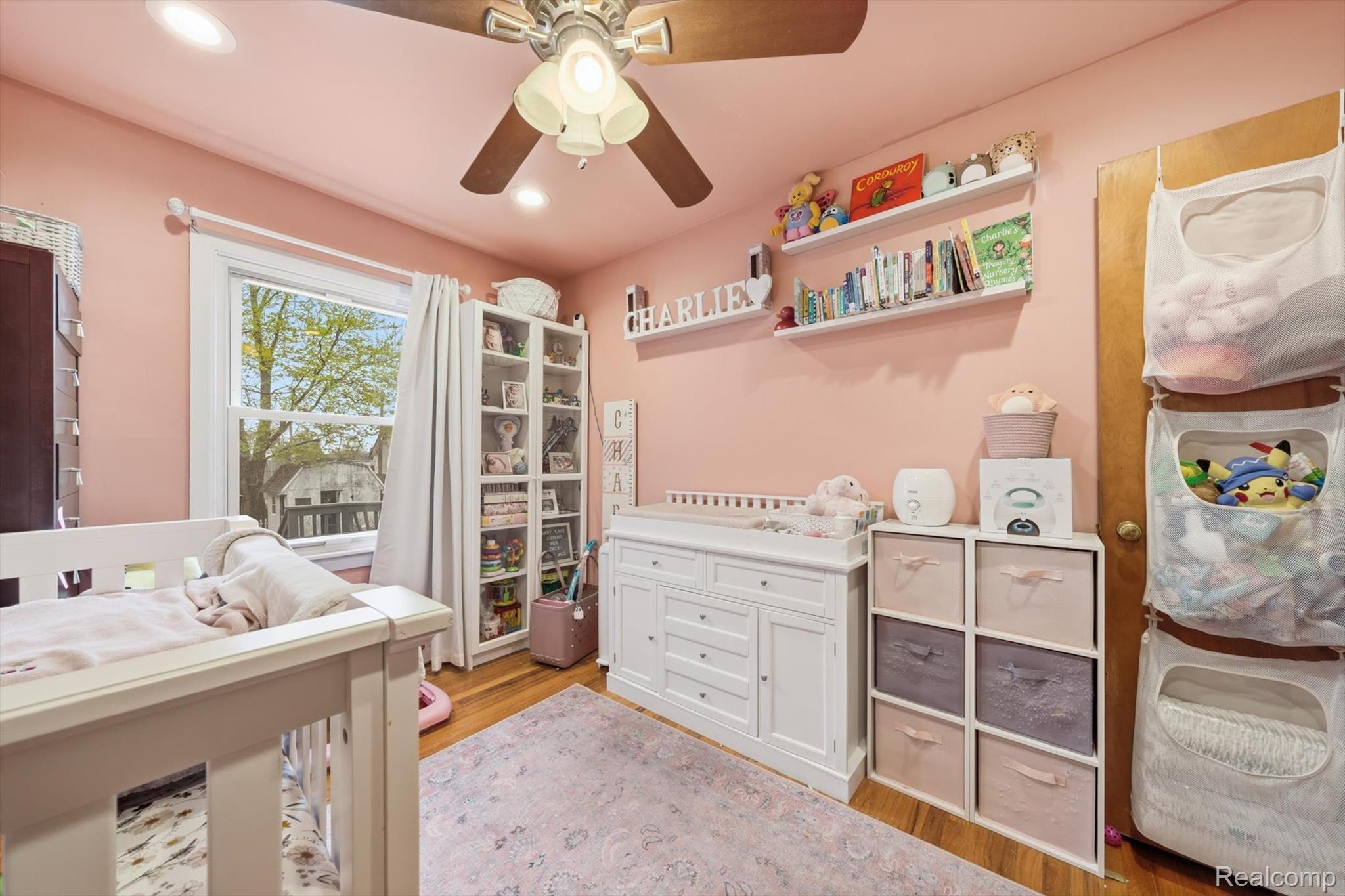 259 Sisson Street Romeo, MI 48065 - Photo 21 of 37 Bedroom featuring light wood-type flooring, recessed lighting, and a ceiling fan