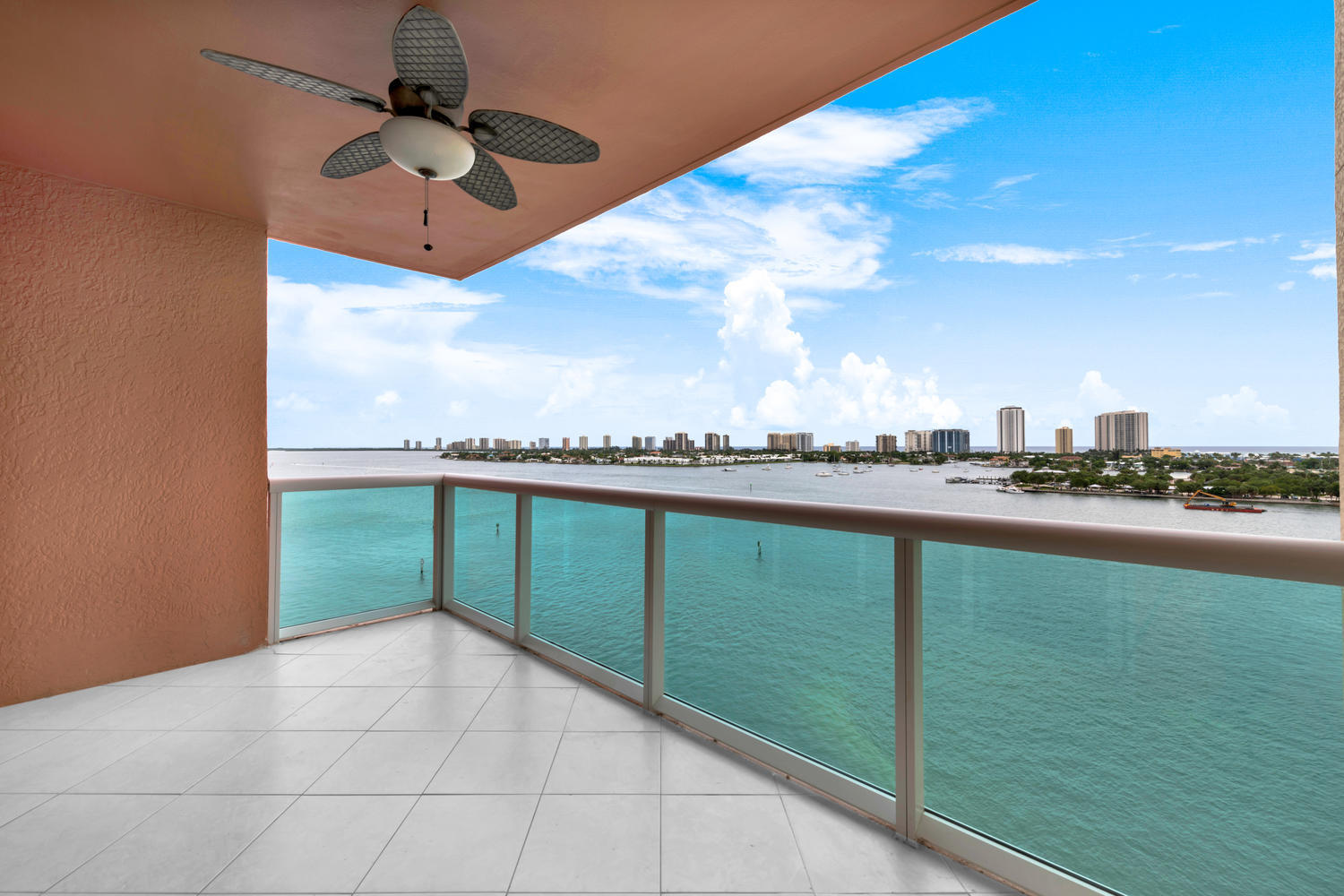 2640 Lake Shore Drive, Unit 1011 Riviera Beach, FL 33404 - Photo 22 of 60 a view of a balcony with an ocean