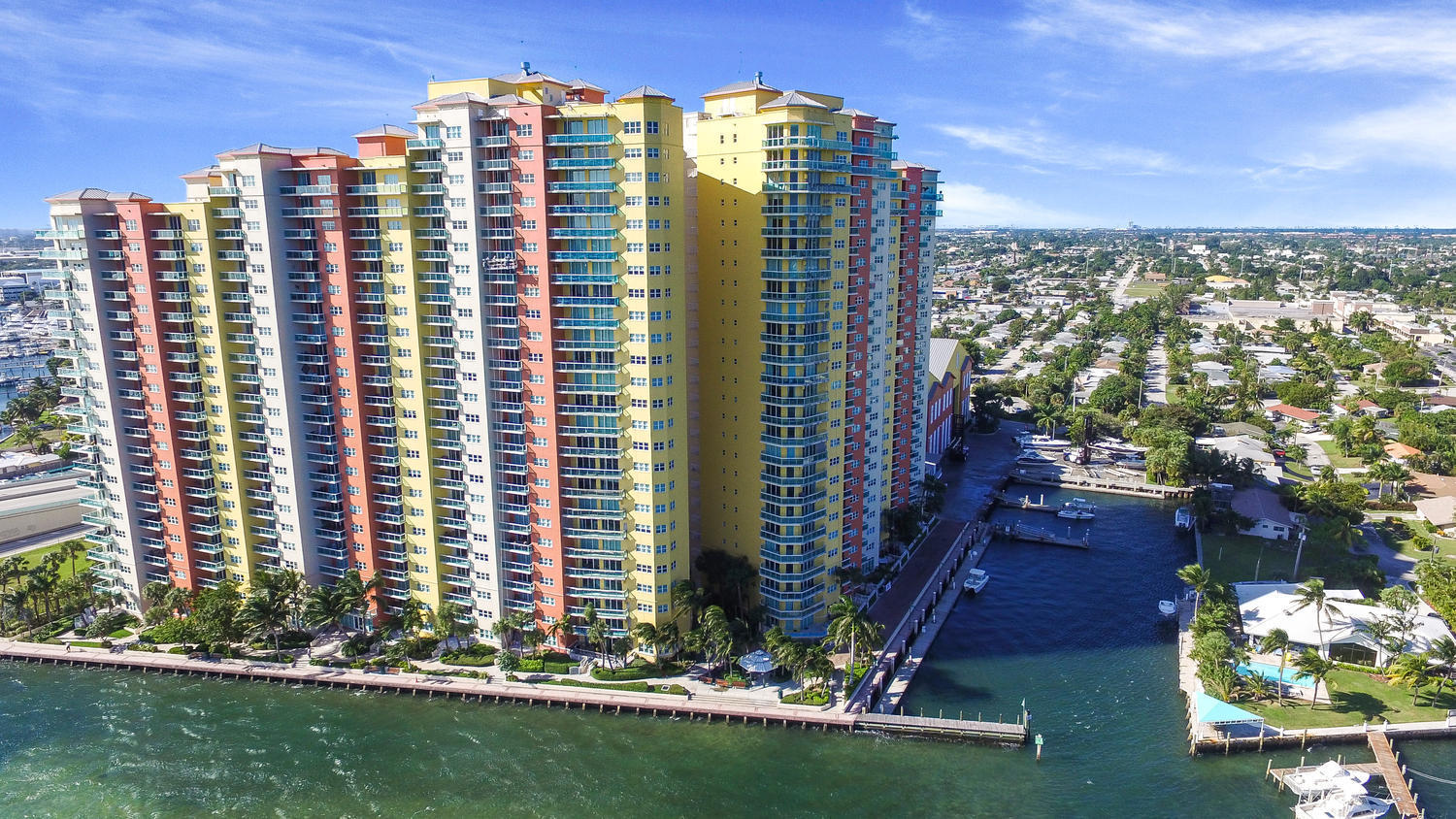 2640 Lake Shore Drive, Unit 1011 Riviera Beach, FL 33404 - Photo 45 of 60 a view of a city with tall buildings