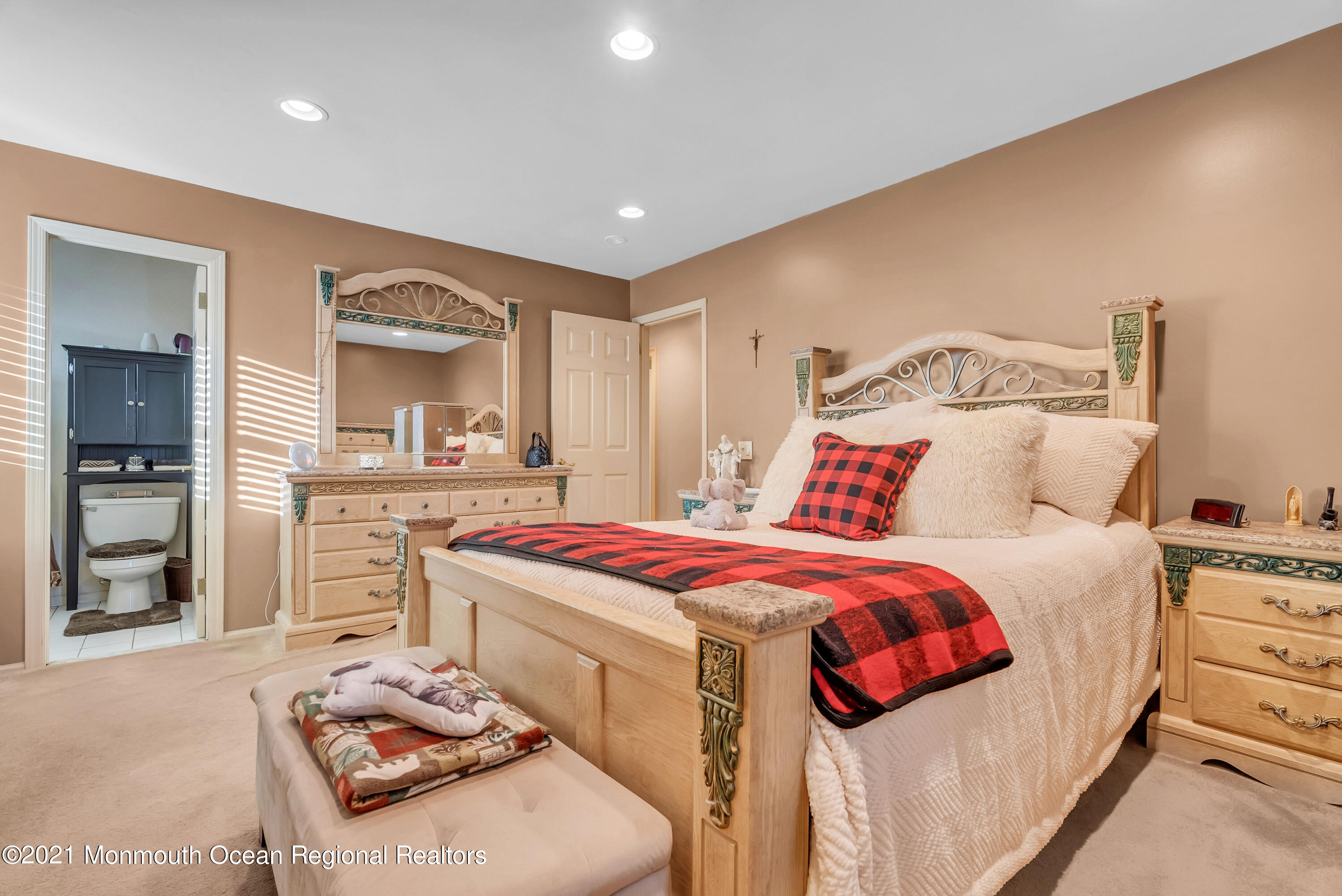 128 Whalepond Road Oakhurst, NJ 07755 - Photo 18 of 33 a bedroom with a bed and a cabinets