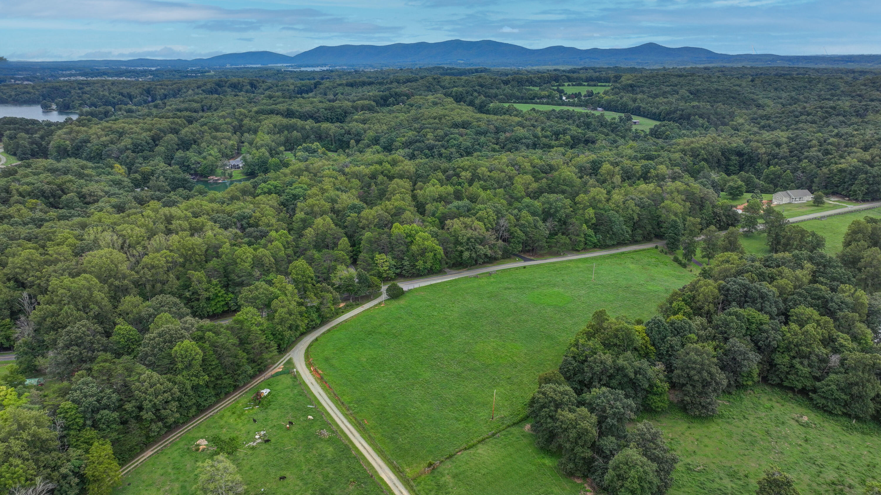 Lot A Kemp Ford Road Union Hall, VA 24176 - Photo 8 of 8 a view of a lush green forest with a lake