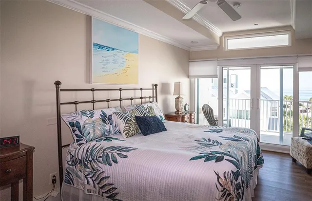 a view of a lake in middle of the town