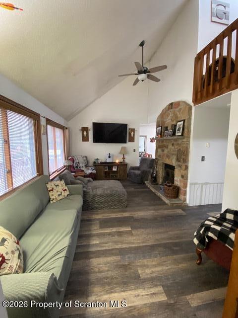 1290 Brookfield Road Lake Ariel, PA 18436 - Photo 15 of 47 a living room with furniture and a fireplace