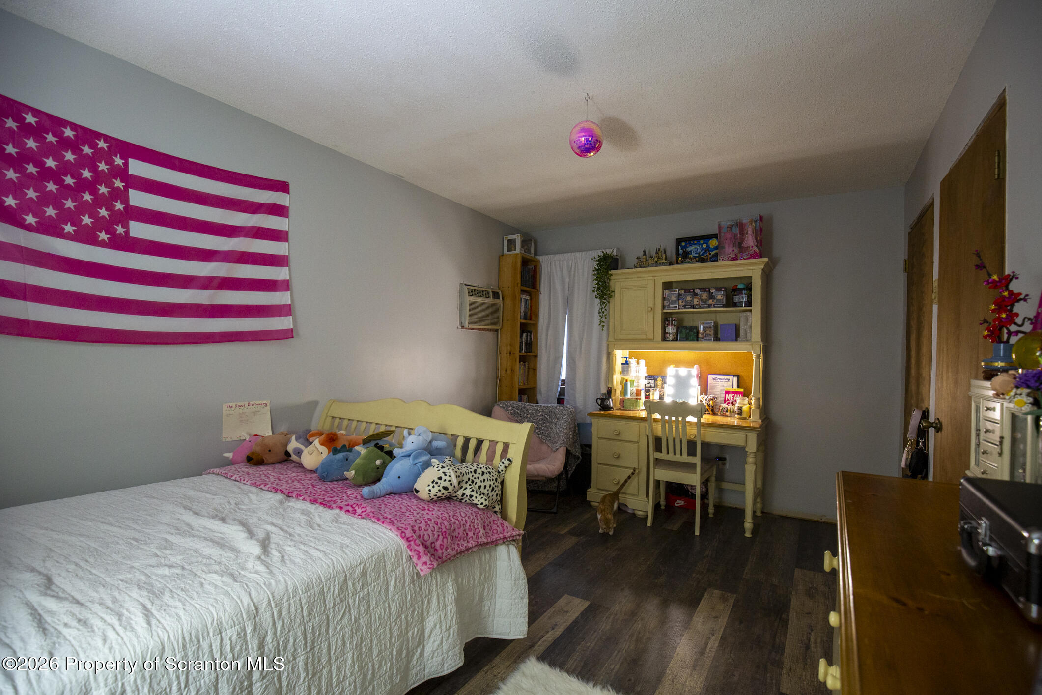 1290 Brookfield Road Lake Ariel, PA 18436 - Photo 24 of 47 a bedroom with a bed and a flat screen tv