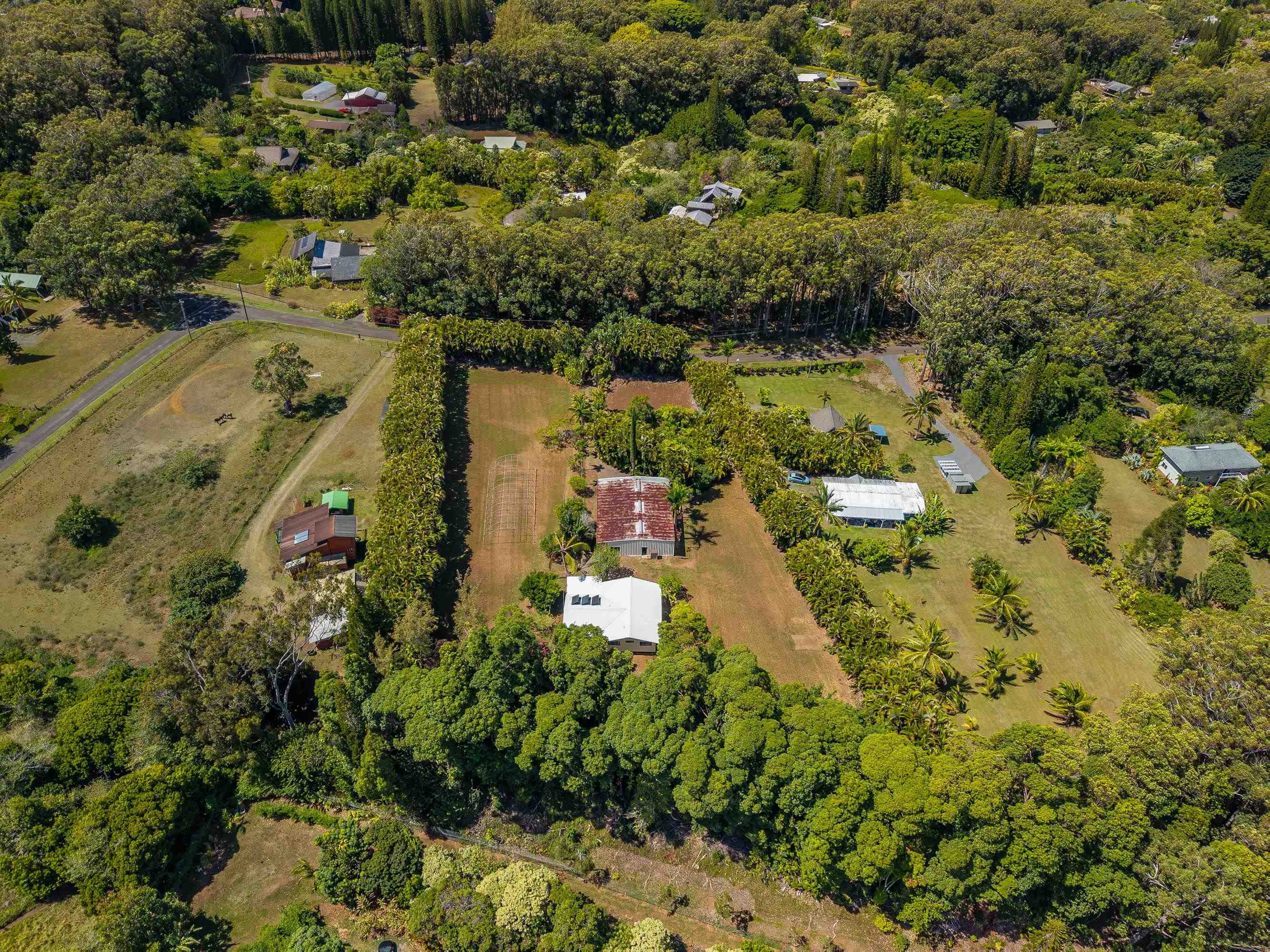 81 Kapuai Road Haiku, HI 96708 - Photo 48 of 50 an aerial view of a houses with a lake view