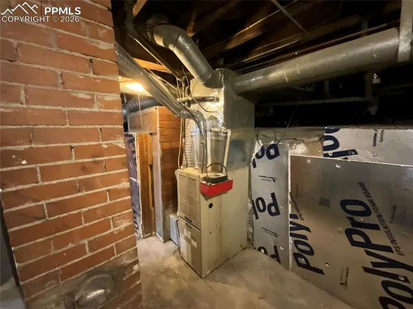 a view of storage and utility room