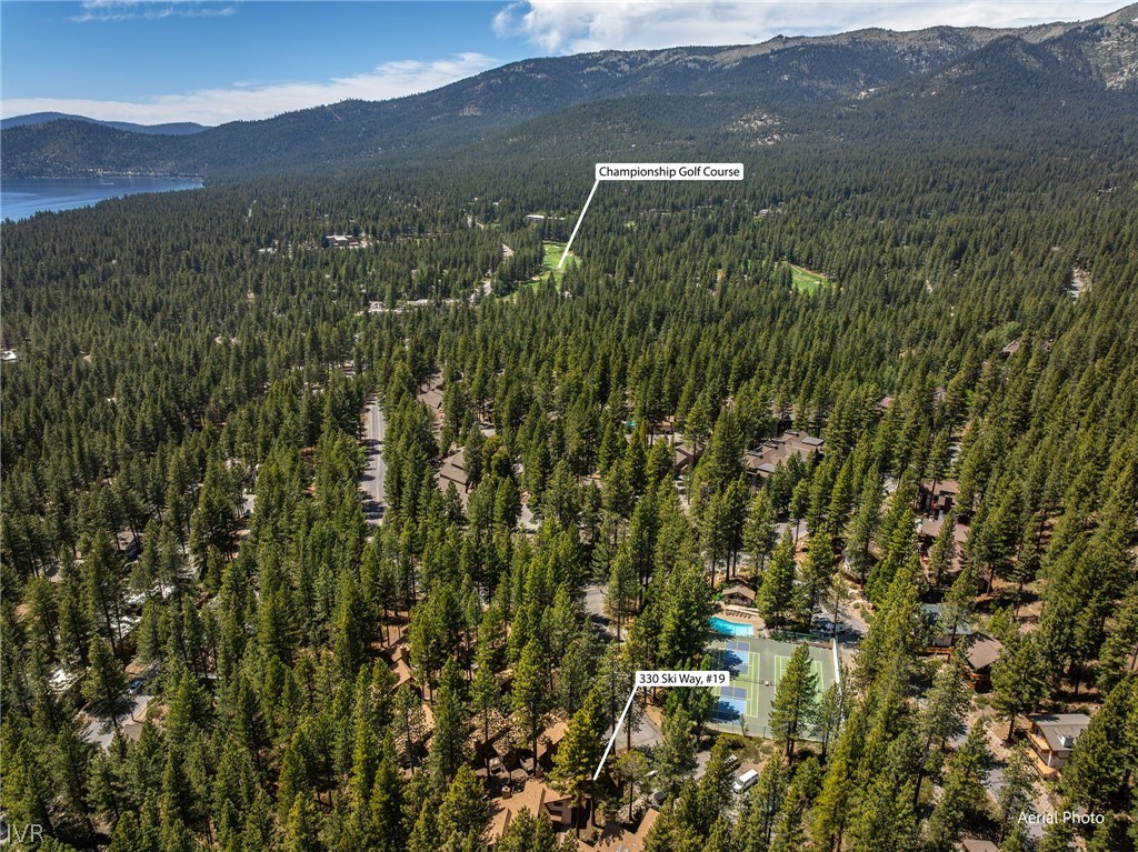 330 Ski Way, Unit 19 Incline Village, NV 89451 - Photo 24 of 40 Aerial Photo Shows Champ Course Proximity