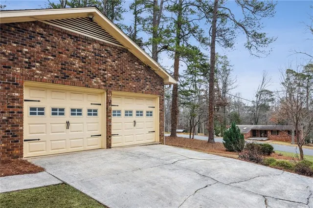 a view of a building with a outdoor space