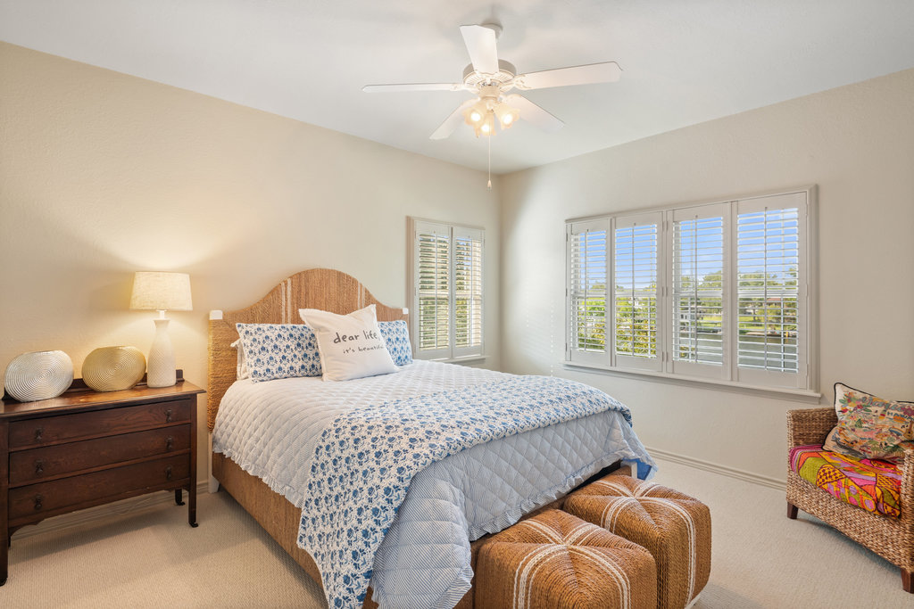 104 River Ranch Road Kingsland, TX 78639 - Photo 24 of 39 Bedroom #2 featuring carpet floors and a ceiling fan