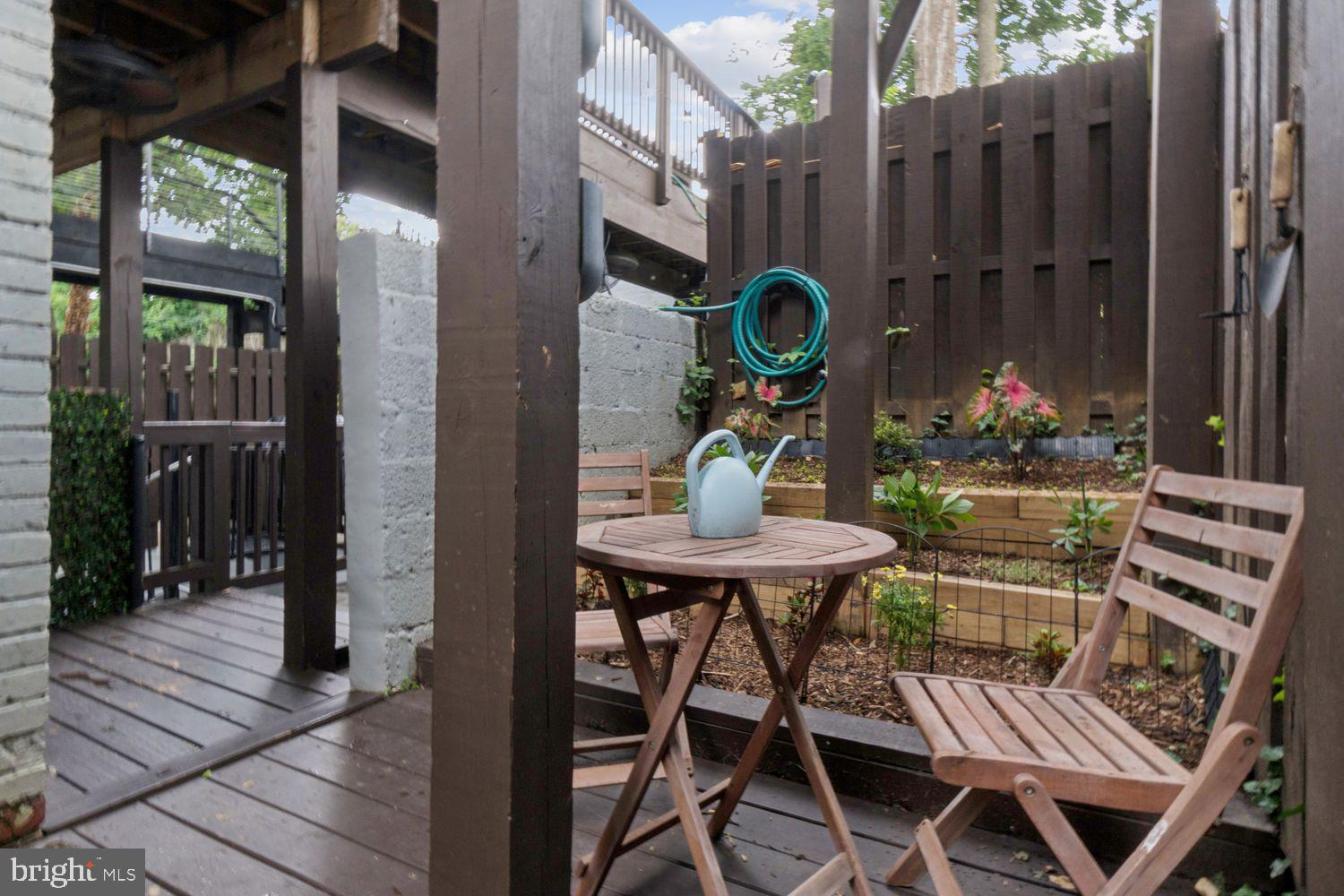 1682 Irving Street Northwest, Unit 2 Washington, DC 20010 - Photo 22 of 25 a view of a table and chairs in patio of the house