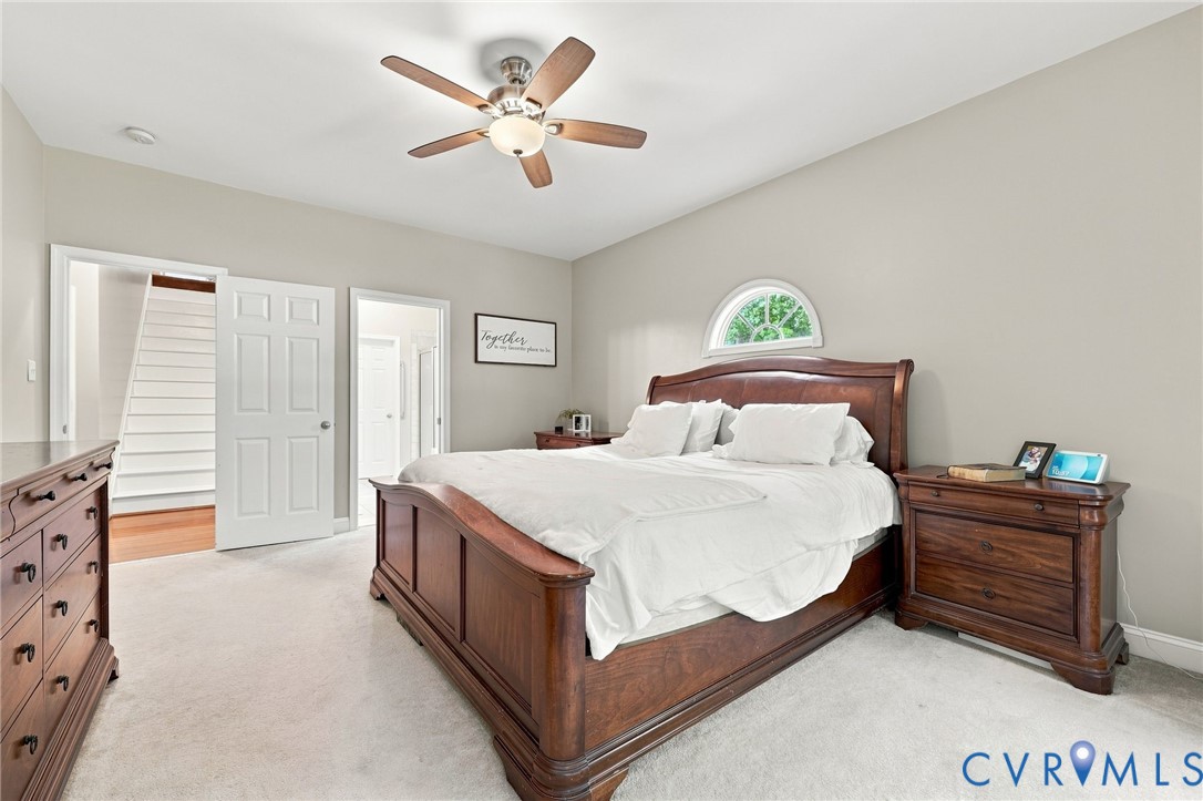 11318 River Road Chesterfield, VA 23838 - Photo 14 of 29 Arched window accent, ceiling fan with integrated