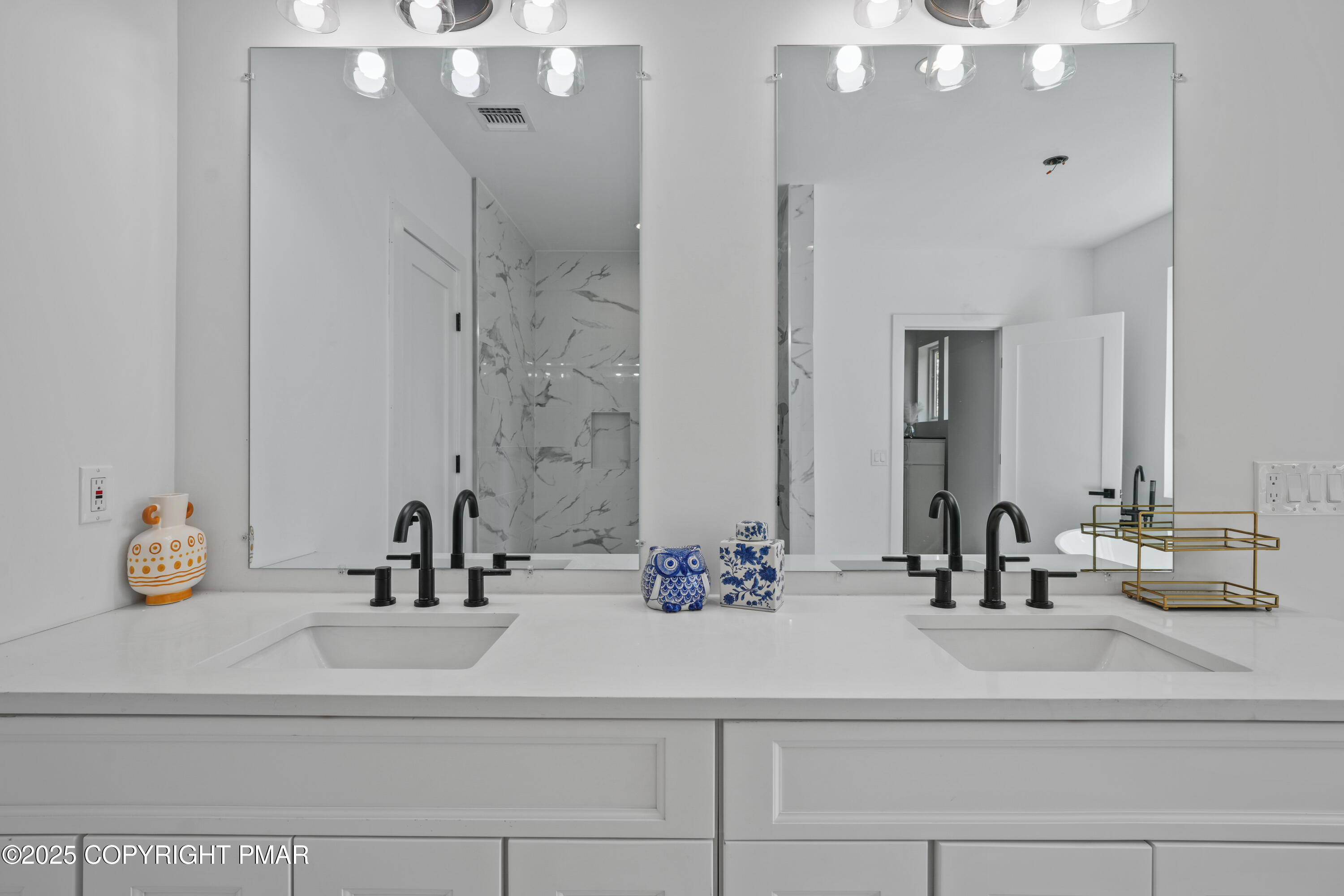 4 Gary Lane Milford, PA 18337 - Photo 30 of 48 a bathroom with a sink and a mirror