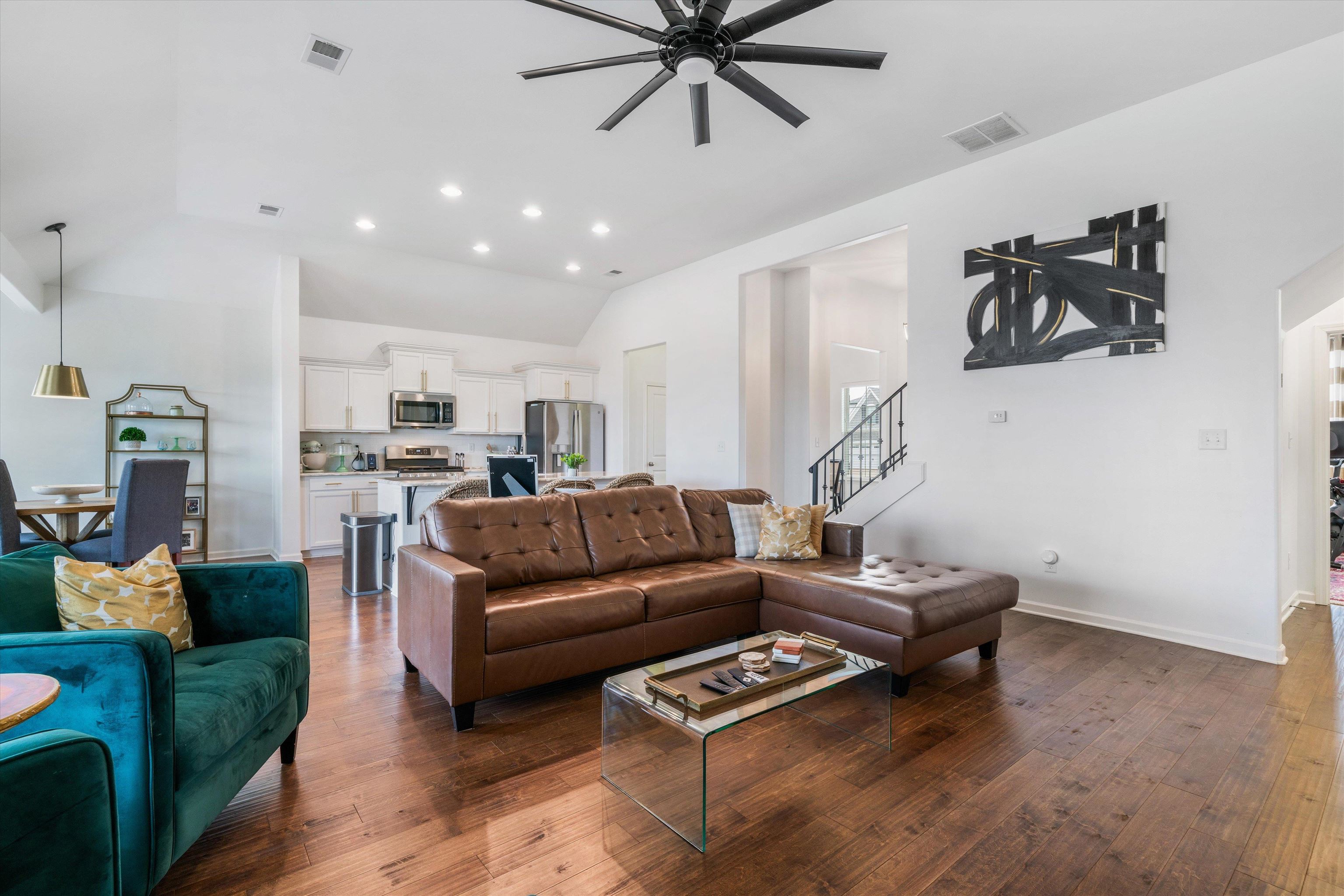 75 Cypress Point Road Oakland, TN 38060 - Photo 8 of 38 a living room with furniture and kitchen view