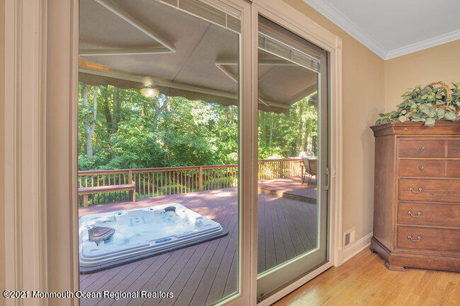 53 Stillhouse Road Millstone Township, NJ 08535 - Photo 24 of 55 Master Bedroom Sliders to Hot Tub