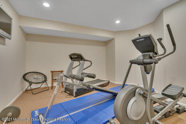 53 Stillhouse Road Millstone Township, NJ 08535 - Photo 41 of 55 Gym in Finished Basement