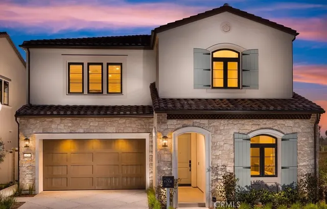 a front view of a house