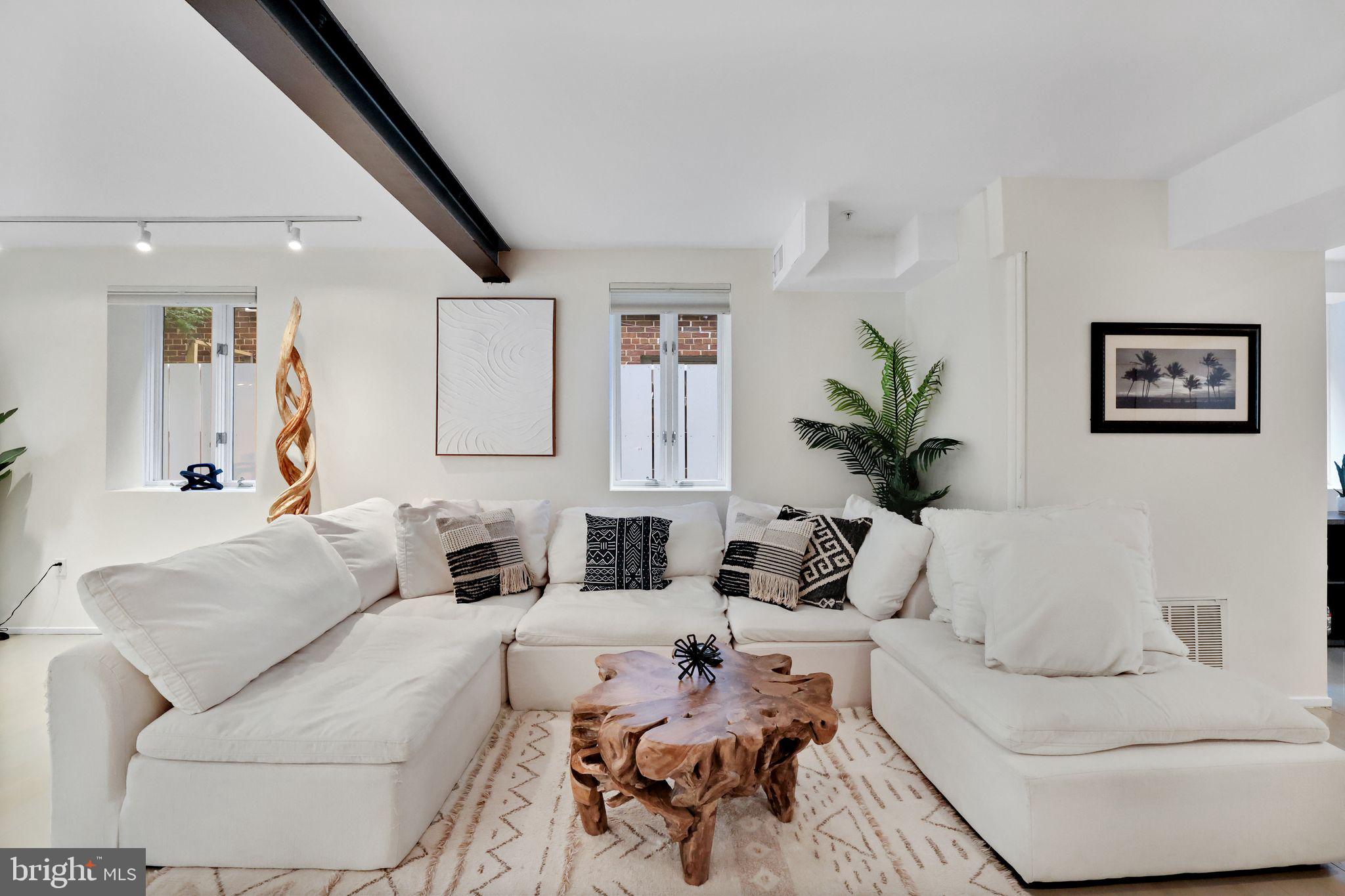 2311 15th Street Northwest, Unit 2 Washington, DC 20009 - Photo 6 of 37 a living room with furniture or couch and a potted plant