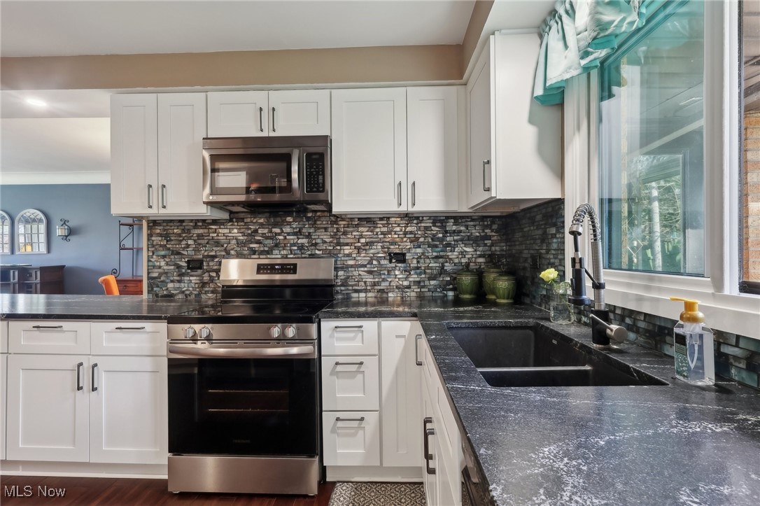5809 West Ridgewood Drive Cleveland, OH 44129 - Photo 9 of 24 You will love the amount of cabinets and large undermount double sink.