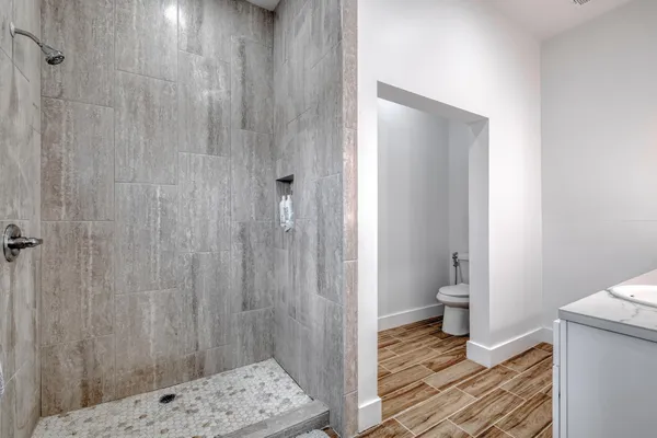 a bathroom with a sink and a toilet