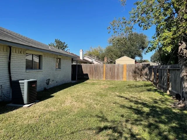 a backyard of a house