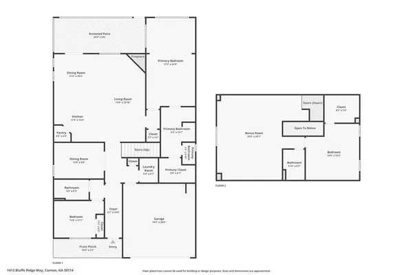 $594,000 | 1413 Bluffs Ridge Way, Canton, GA 30114