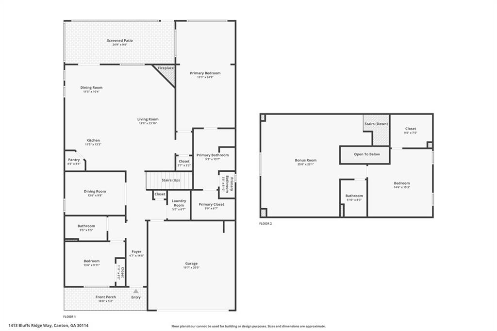 1413 Bluffs Ridge Way Canton, GA 30114 - Photo 62 of 62 a picture of a bathroom with a shower