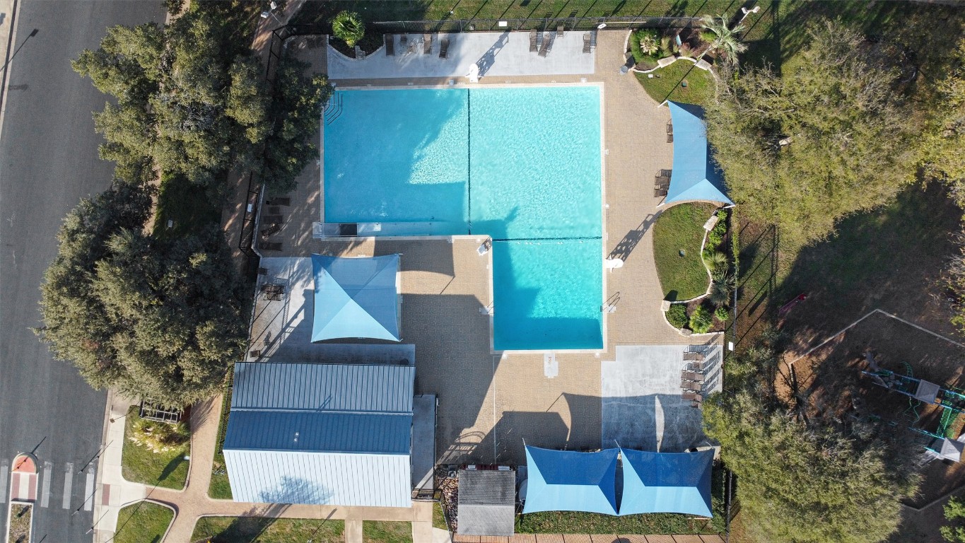 9833 Briar Ridge Drive Austin, TX 78748 - Photo 29 of 29 an aerial view of a house with a garden