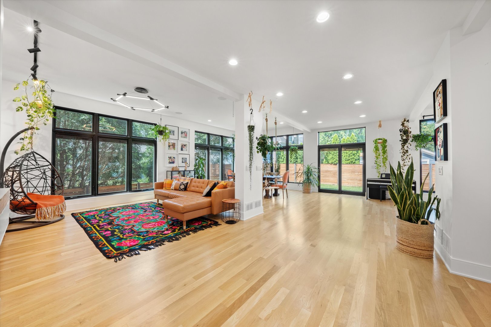 215 Eagle Street Naperville, IL 60540 - Photo 5 of 50 a lobby with furniture and floor to ceiling window