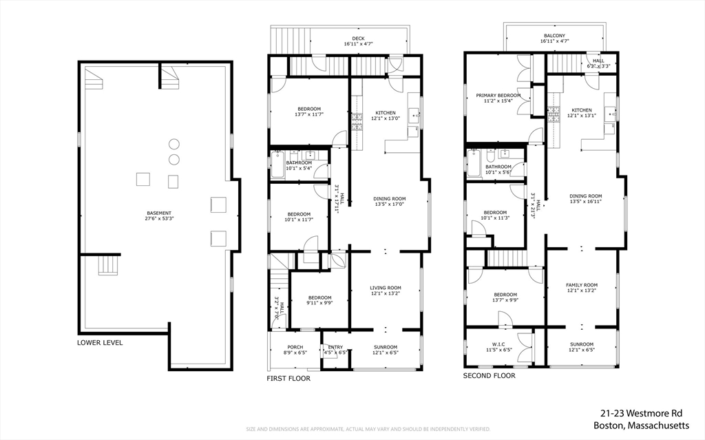 21-23 Westmore Road Boston, MA 02126 - Photo 42 of 42 a picture of floor plan