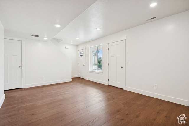 1615 North Angel Street, Unit I Layton, UT 84041 - Photo 14 of 56 Entryway featuring hardwood / wood-style floors and recessed lighting