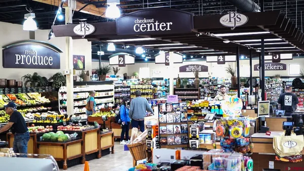 a view of a street with a mountain in the background