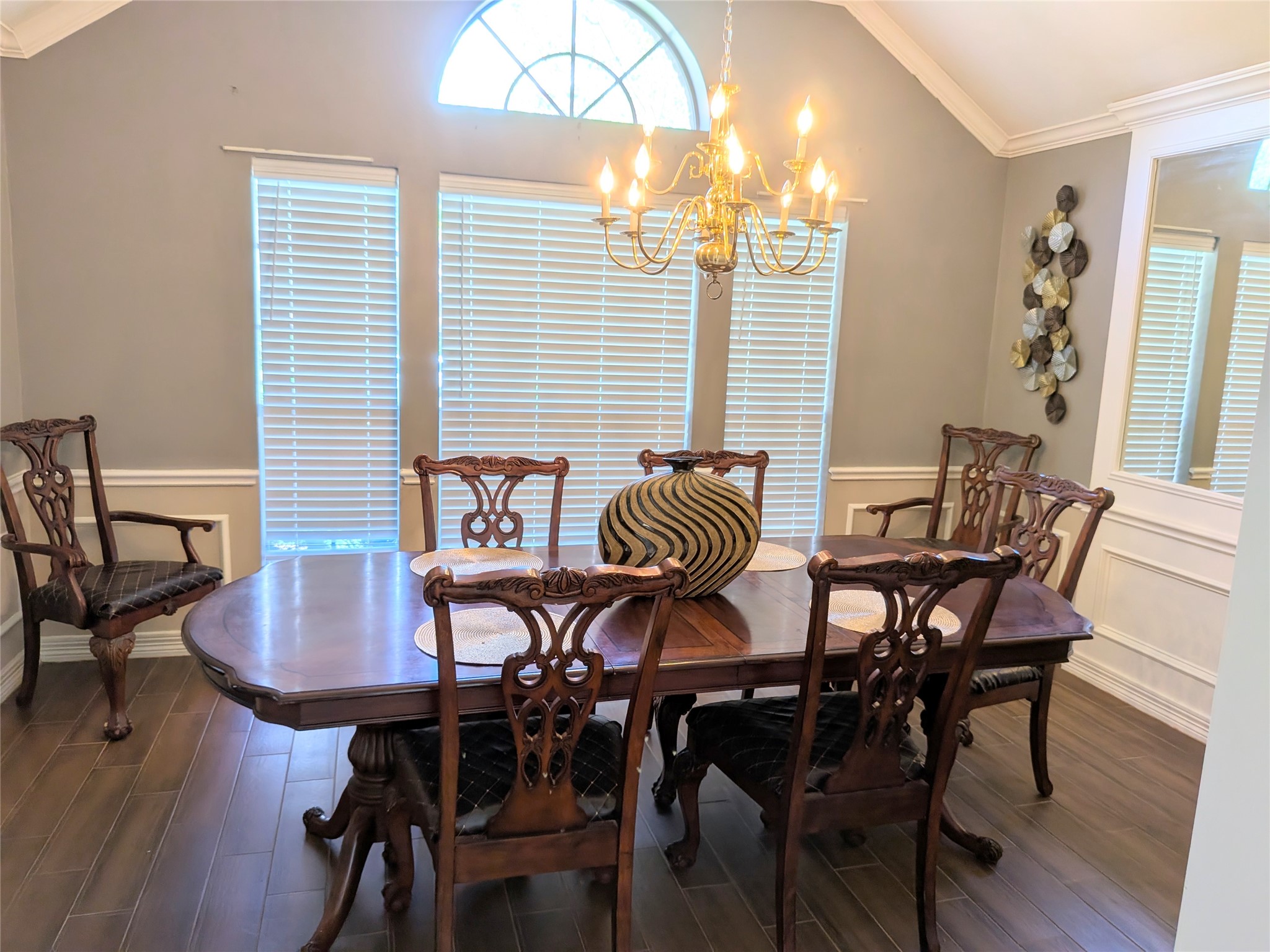 13107 Walnut Lake Road Houston, TX 77065 - Photo 3 of 23 a view of a dining room with furniture and wooden floor