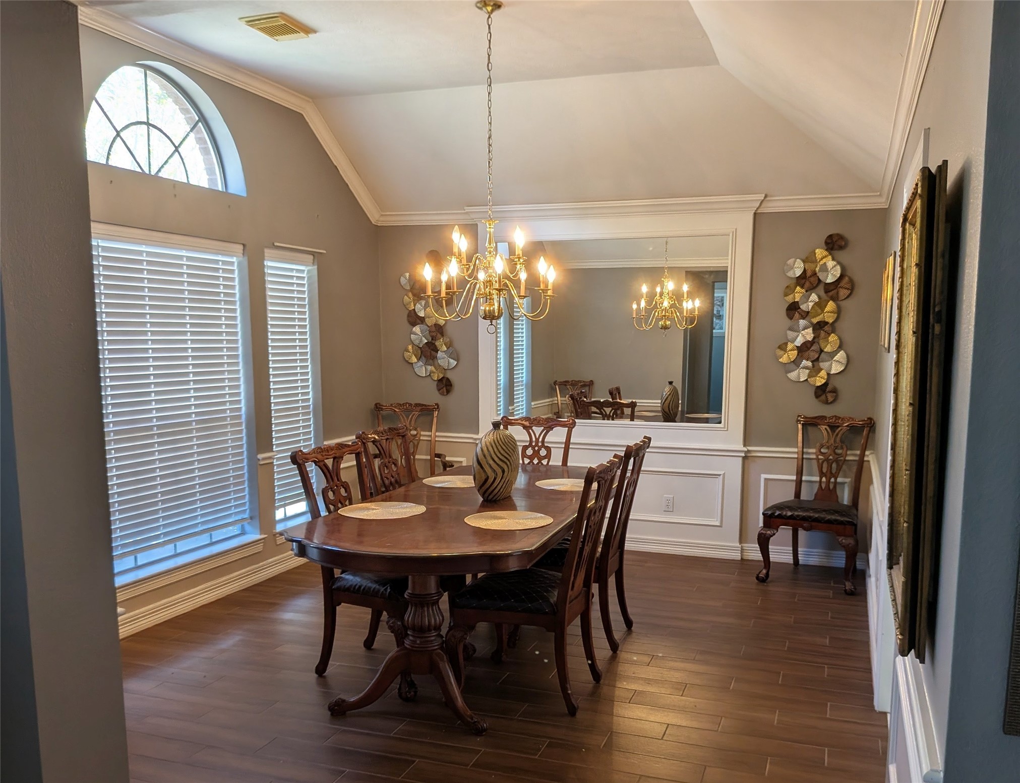13107 Walnut Lake Road Houston, TX 77065 - Photo 4 of 23 a view of a dining room with furniture and wooden floor
