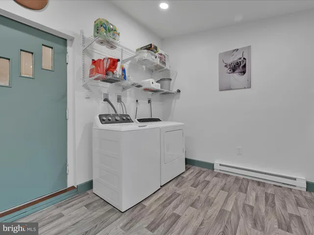 a room with storage and utility