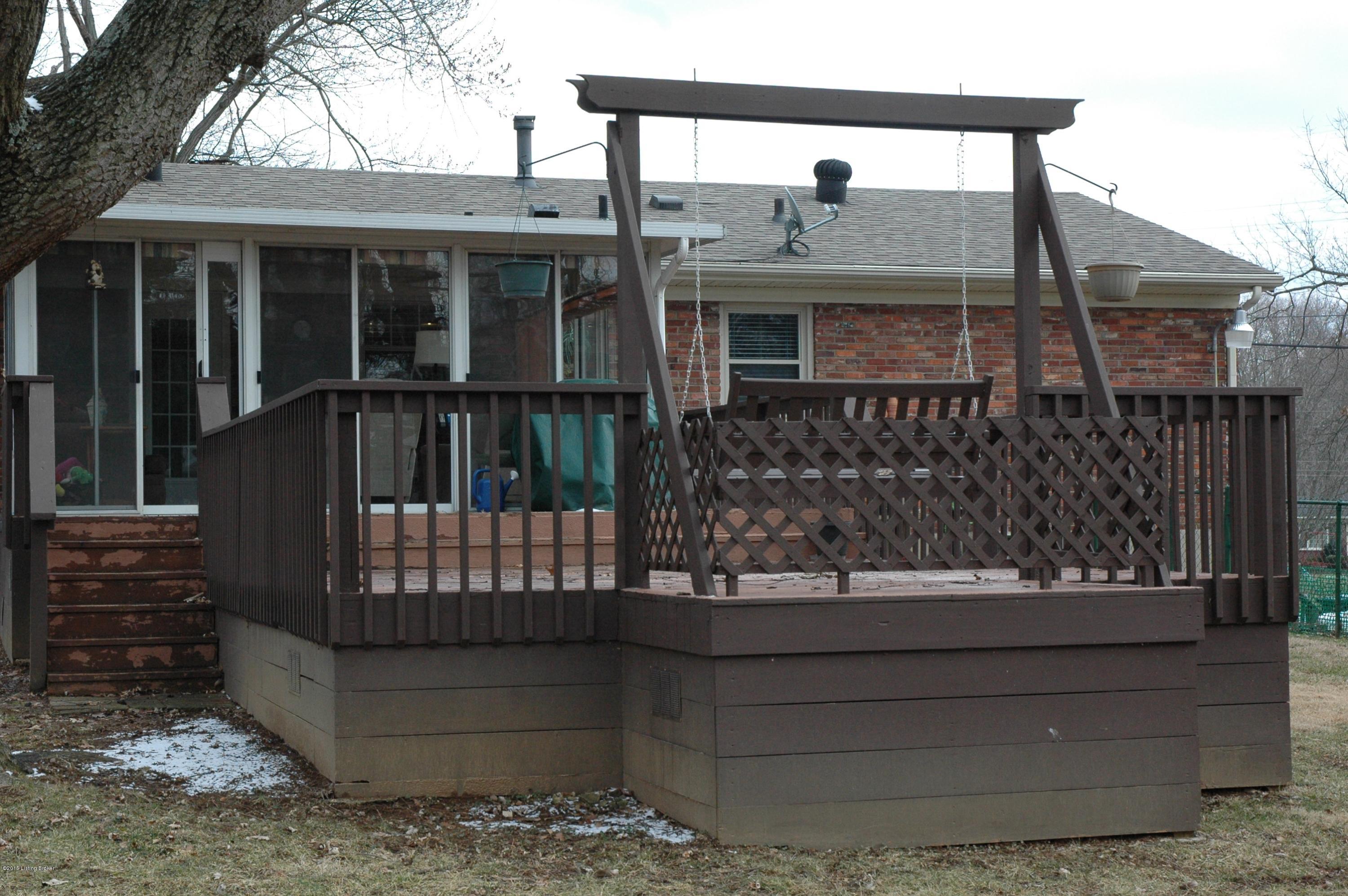 4908 Ulrich Road Jeffersontown, KY 40299 - Photo 32 of 40 Wood Deck with Swing