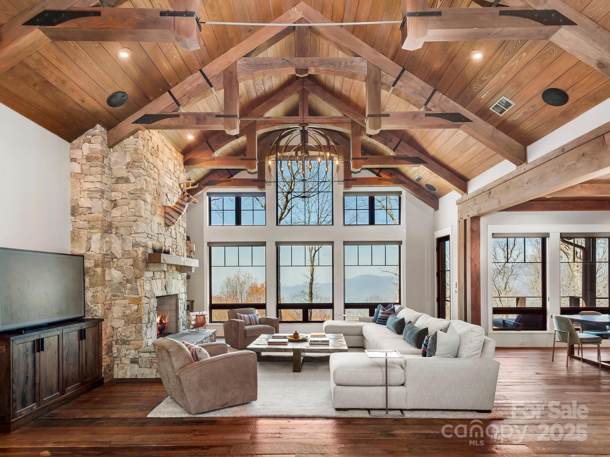 61 Back Bone Way, Unit 203 Sylva, NC 28779 - Photo 4 of 48 a living room with furniture and a flat screen tv