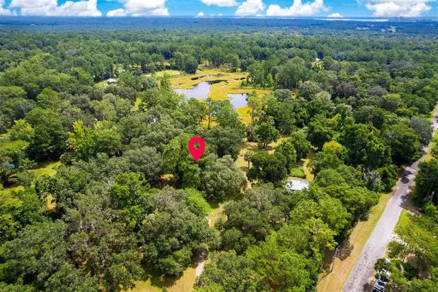 a view of a lush green field