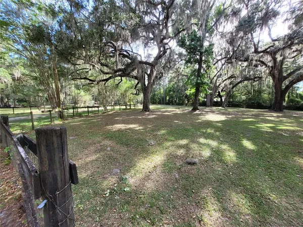 a view of backyard with green space