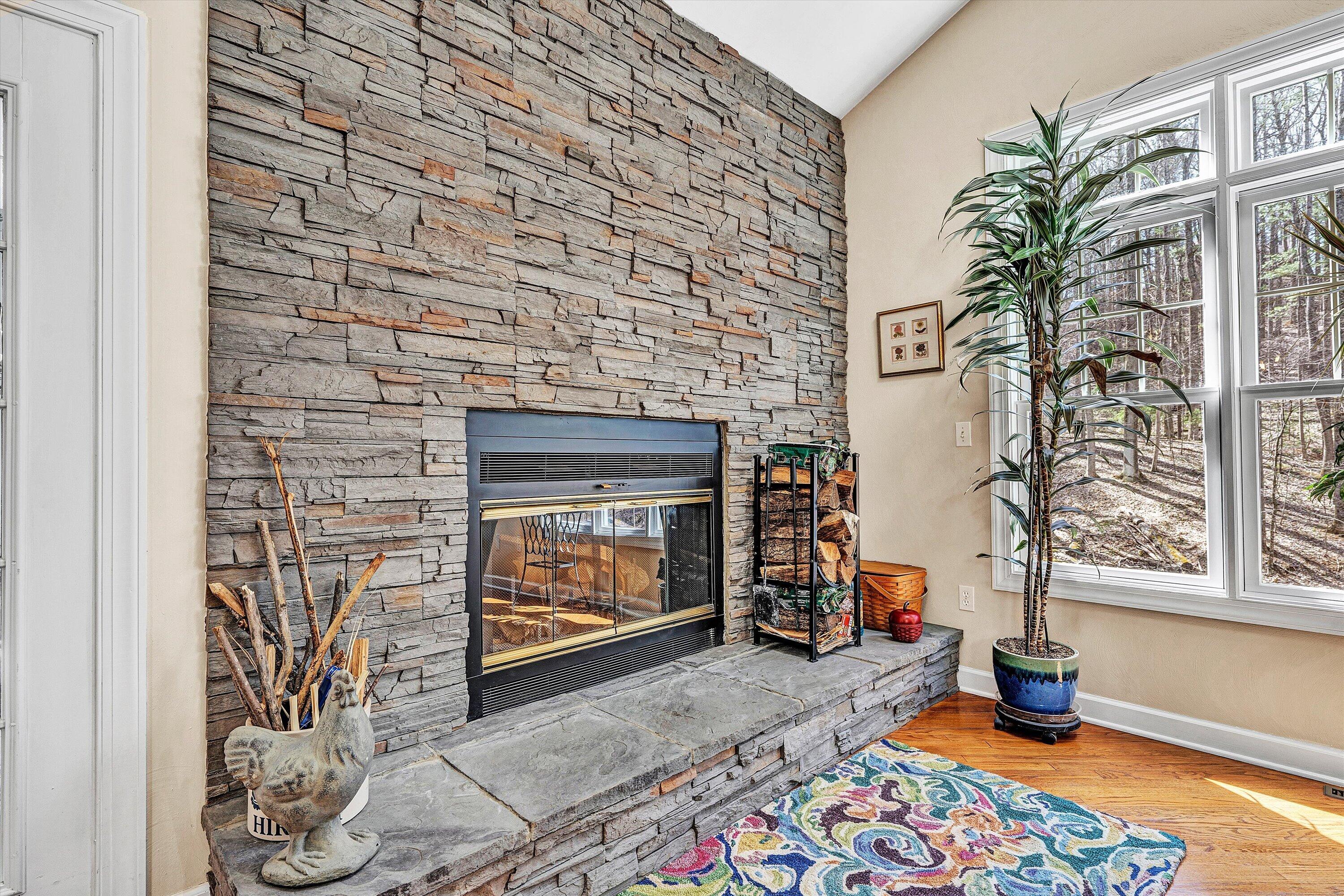 5671 Split Rail Lane Roanoke, VA 24018 - Photo 13 of 71 a living room with furniture and a fireplace