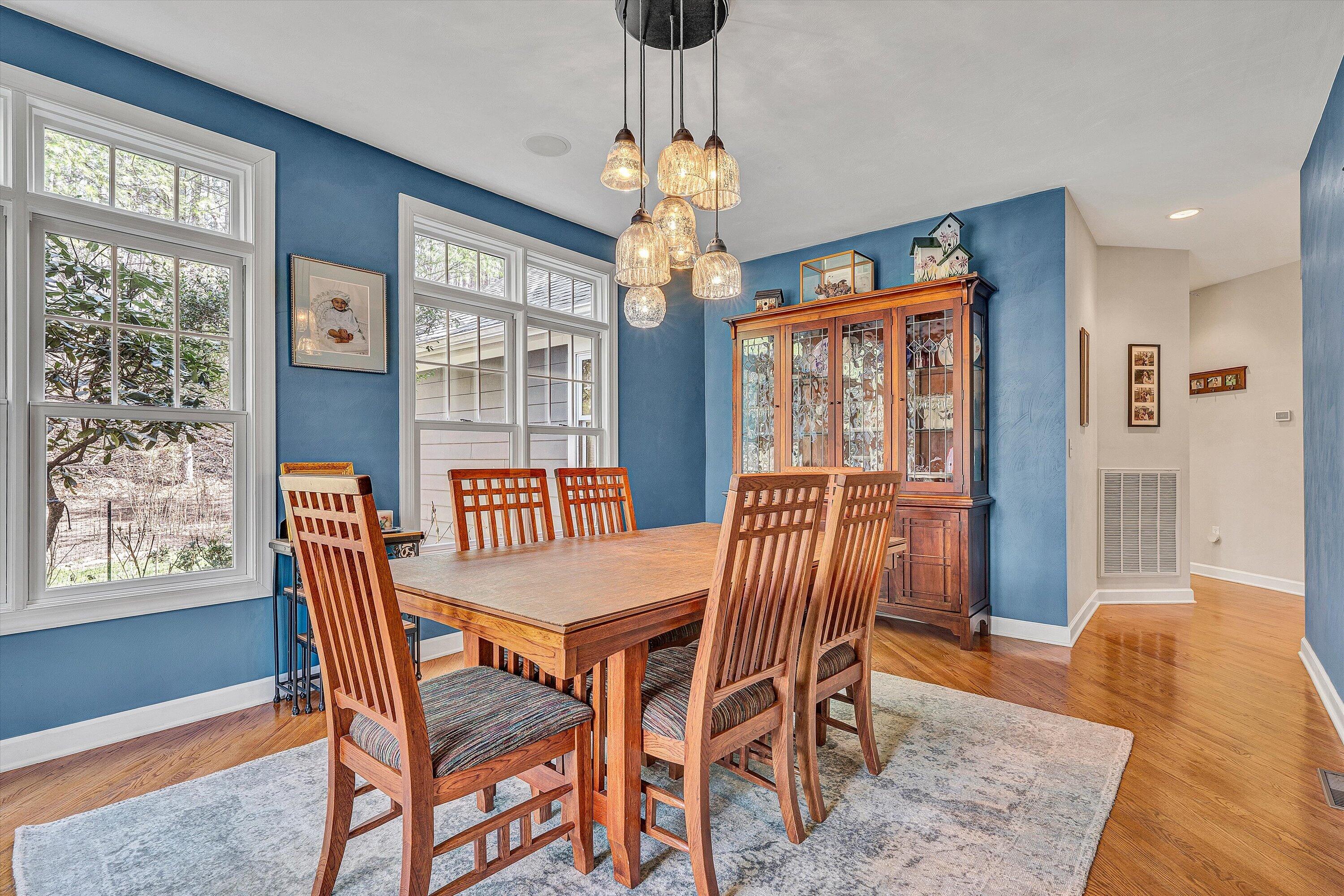 5671 Split Rail Lane Roanoke, VA 24018 - Photo 20 of 71 a view of a dining room with furniture wooden floor and chandelier