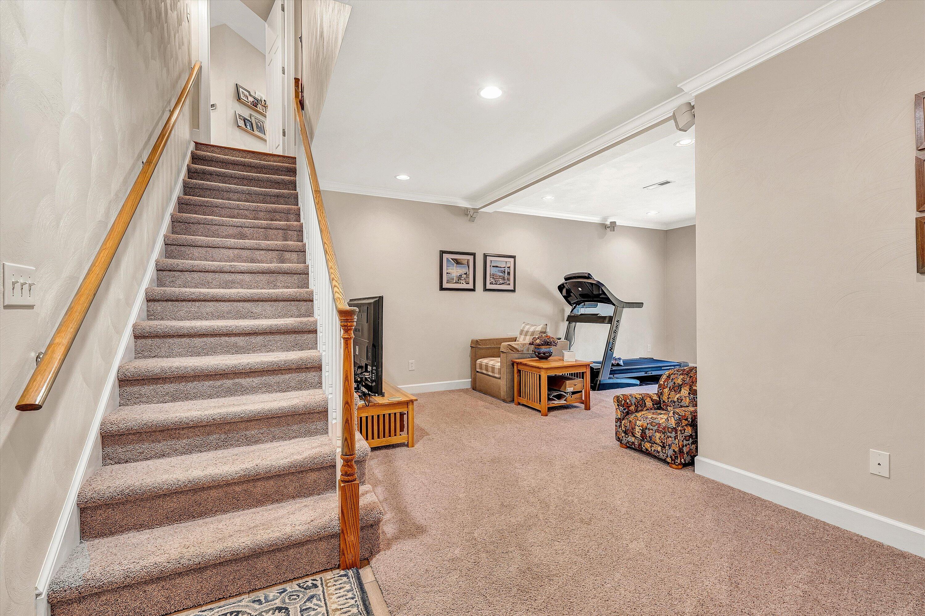 5671 Split Rail Lane Roanoke, VA 24018 - Photo 40 of 71 a view of a livingroom with stairs and a couch