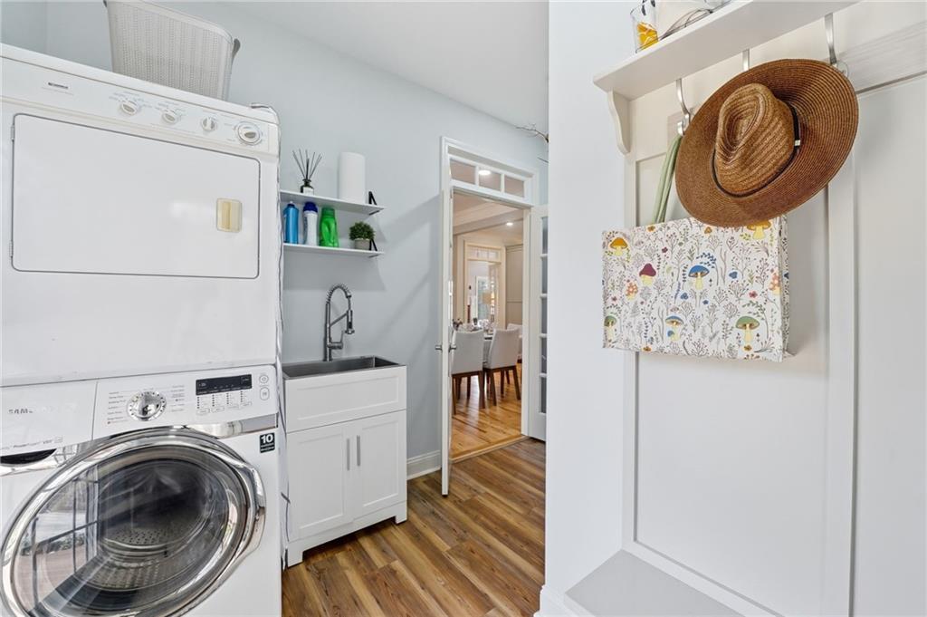 217 Wild Turkey Ridge Ball Ground, GA 30107 - Photo 23 of 55 a utility room with dryer and washer