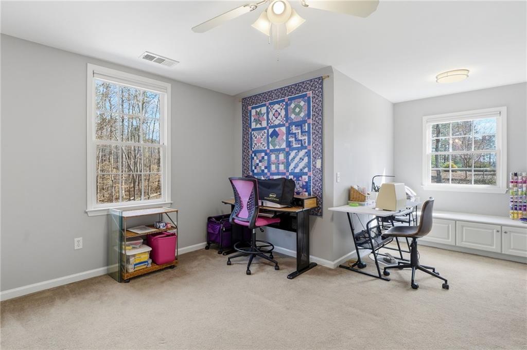217 Wild Turkey Ridge Ball Ground, GA 30107 - Photo 37 of 55 a work room with furniture and a window