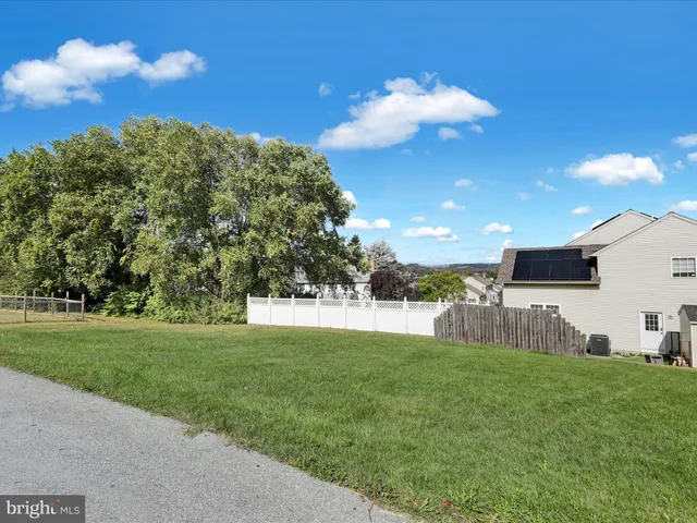 a backyard of a house