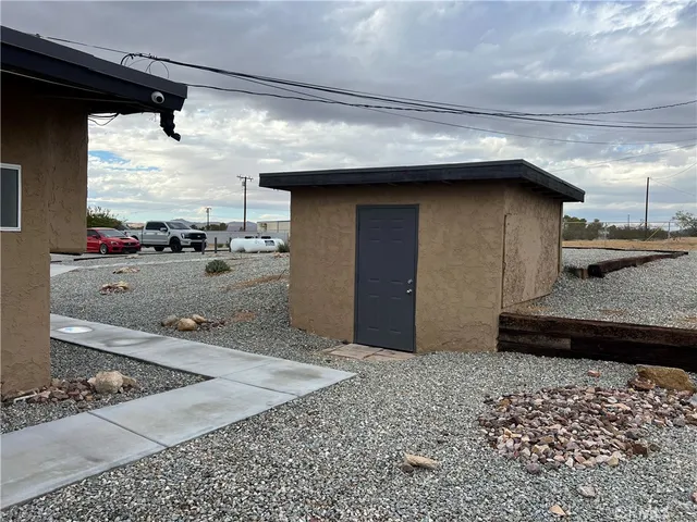 a view of a terrace with chairs