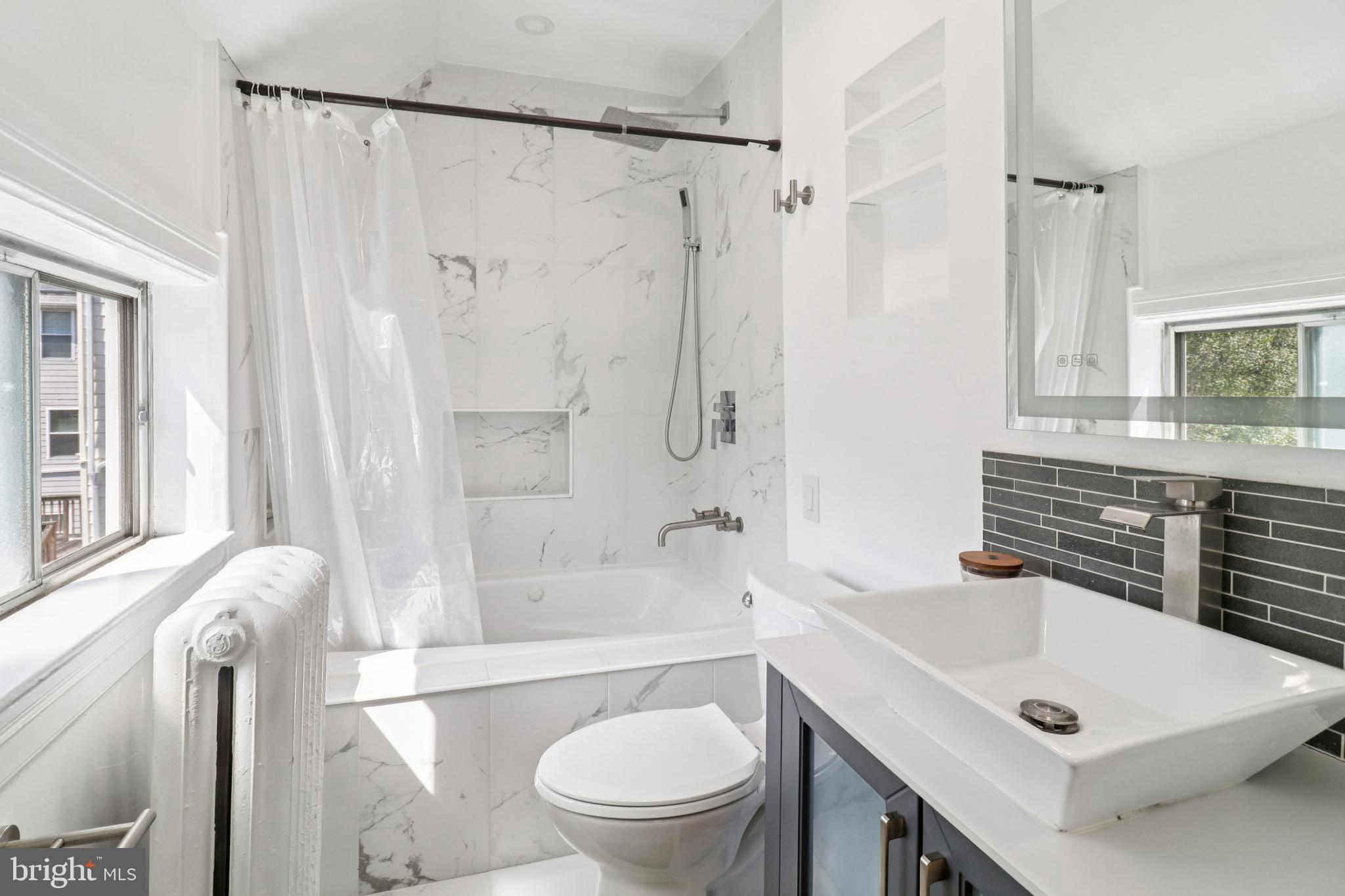 3149 Newton Street Northeast Washington, DC 20018 - Photo 36 of 57 2nd level Bathroom w/tub shower