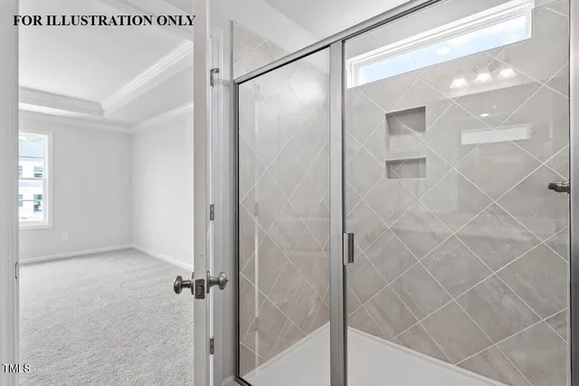 a bathroom with a sink double vanity and a mirror